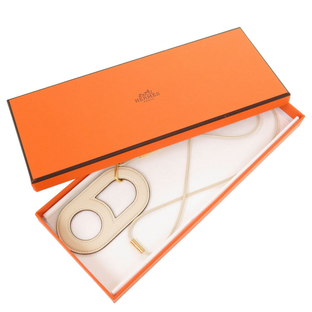 HERMES Necklace Vaux Swift Nata Variations