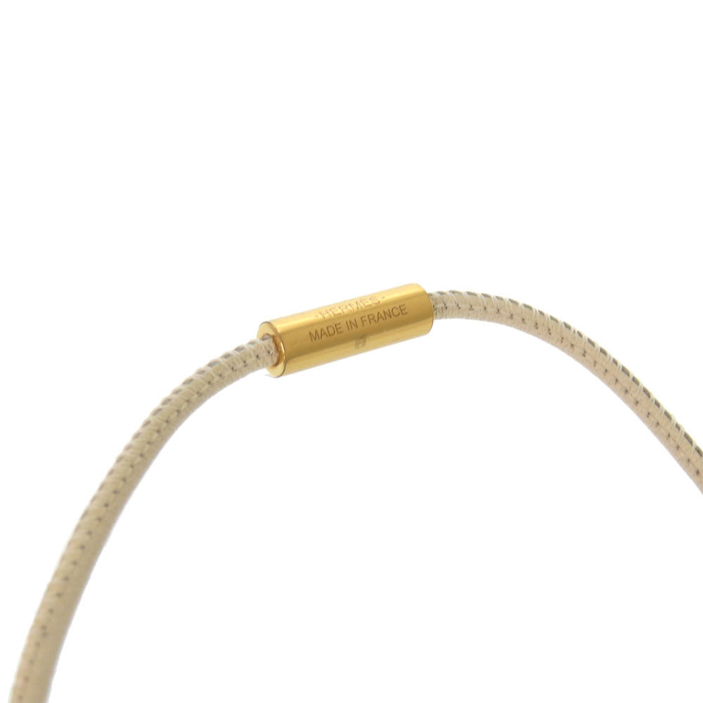 HERMES Necklace Vaux Swift Nata Variations