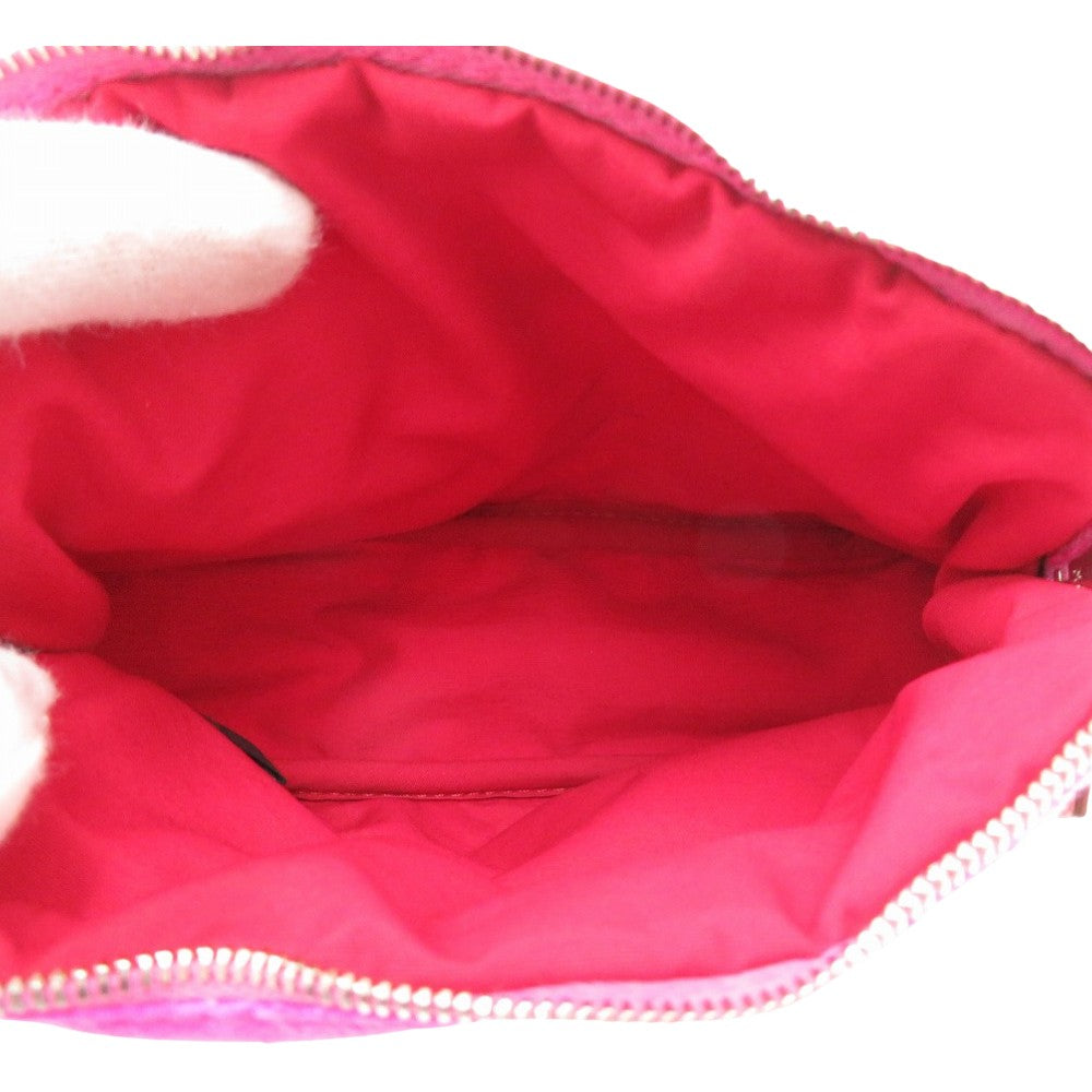 HERMES Pouch silk Rose Pivoine Hermes Bolide Pouch 16 Silk Women Used