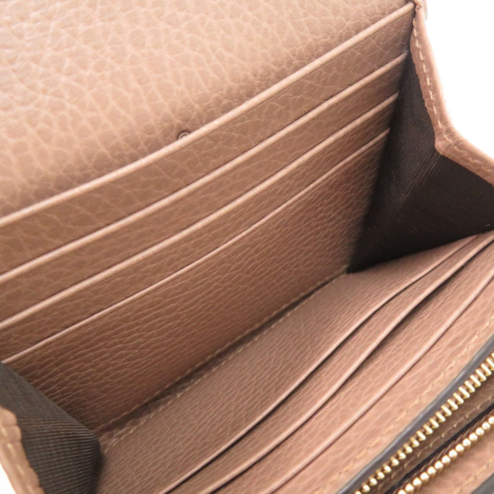 GUCCI Bifold Wallet 598587 GG Supreme, Leather beige GG Marmont Compact wallet