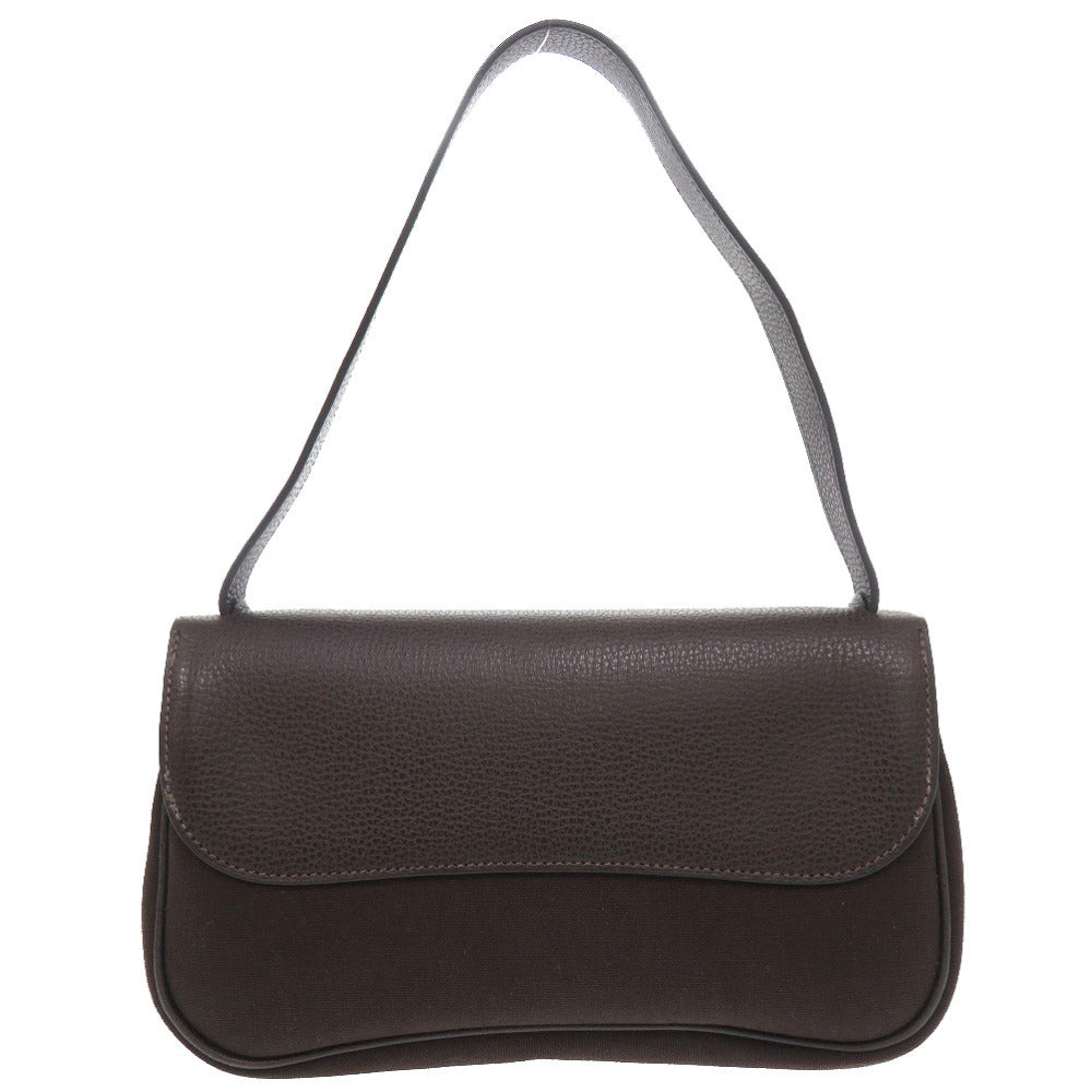 HERMES Handbag Toile Officier, Vache Lieger Havana Colorado PM