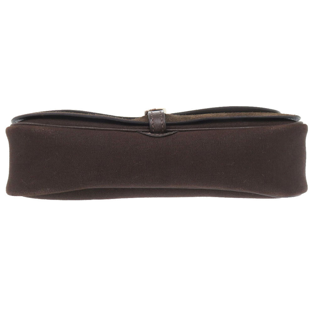 HERMES Handbag Toile Officier, Vache Lieger Havana Colorado PM