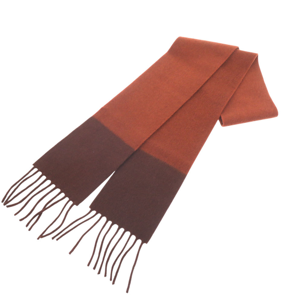 HERMES Scarf M10336 cashmere Brown skinny