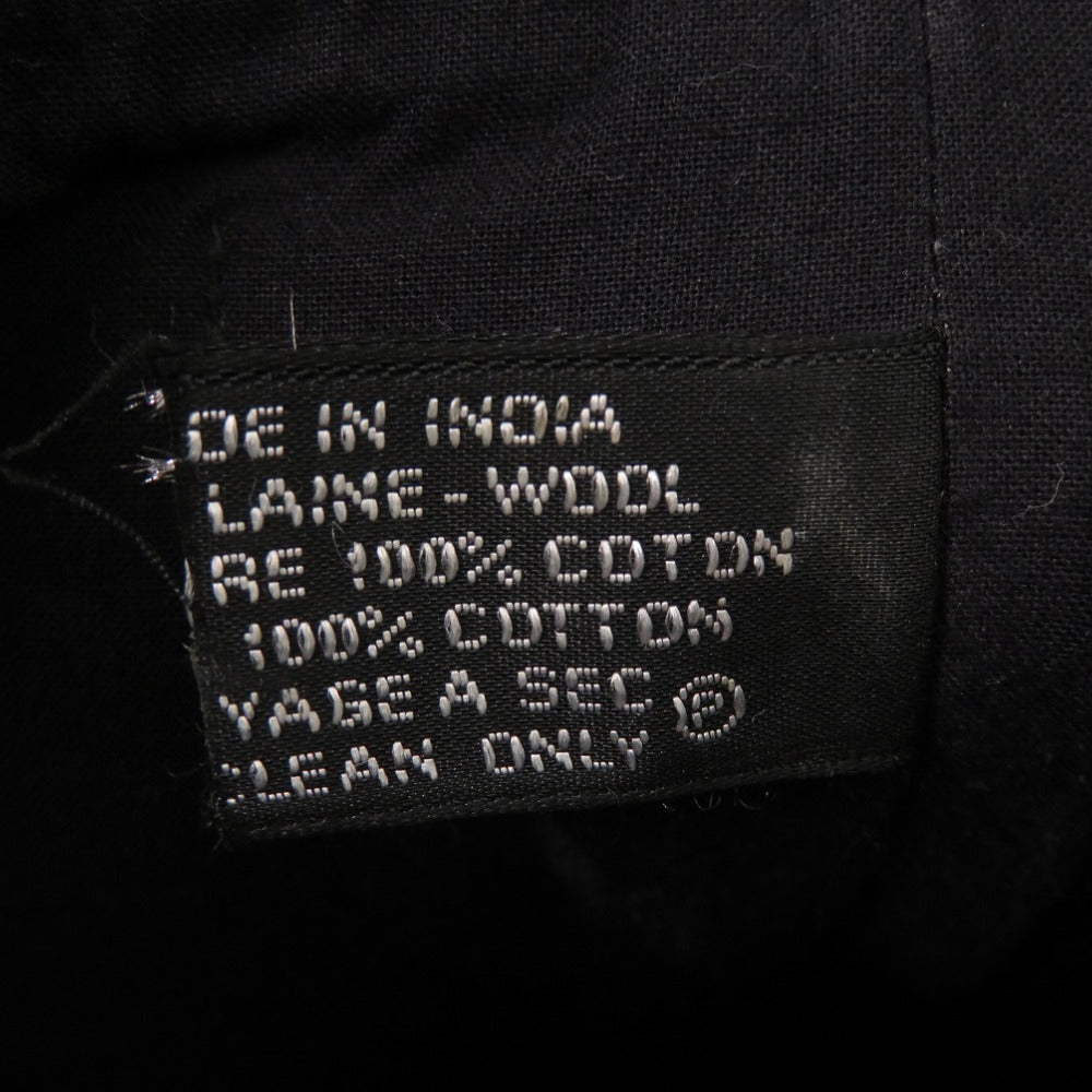 HERMES Tote Bag Wool, Leather black Amedaba Tote Bag