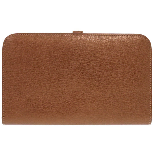 HERMES Long Wallet Purse Shave bronze Dogon GM Midosuji Limited Women Used