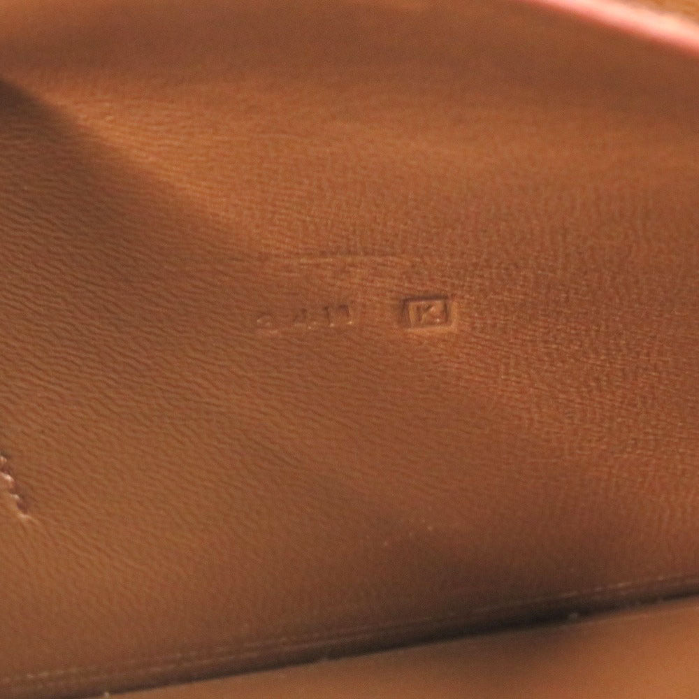 HERMES Long Wallet Purse Shave bronze Dogon GM Midosuji Limited Women Used