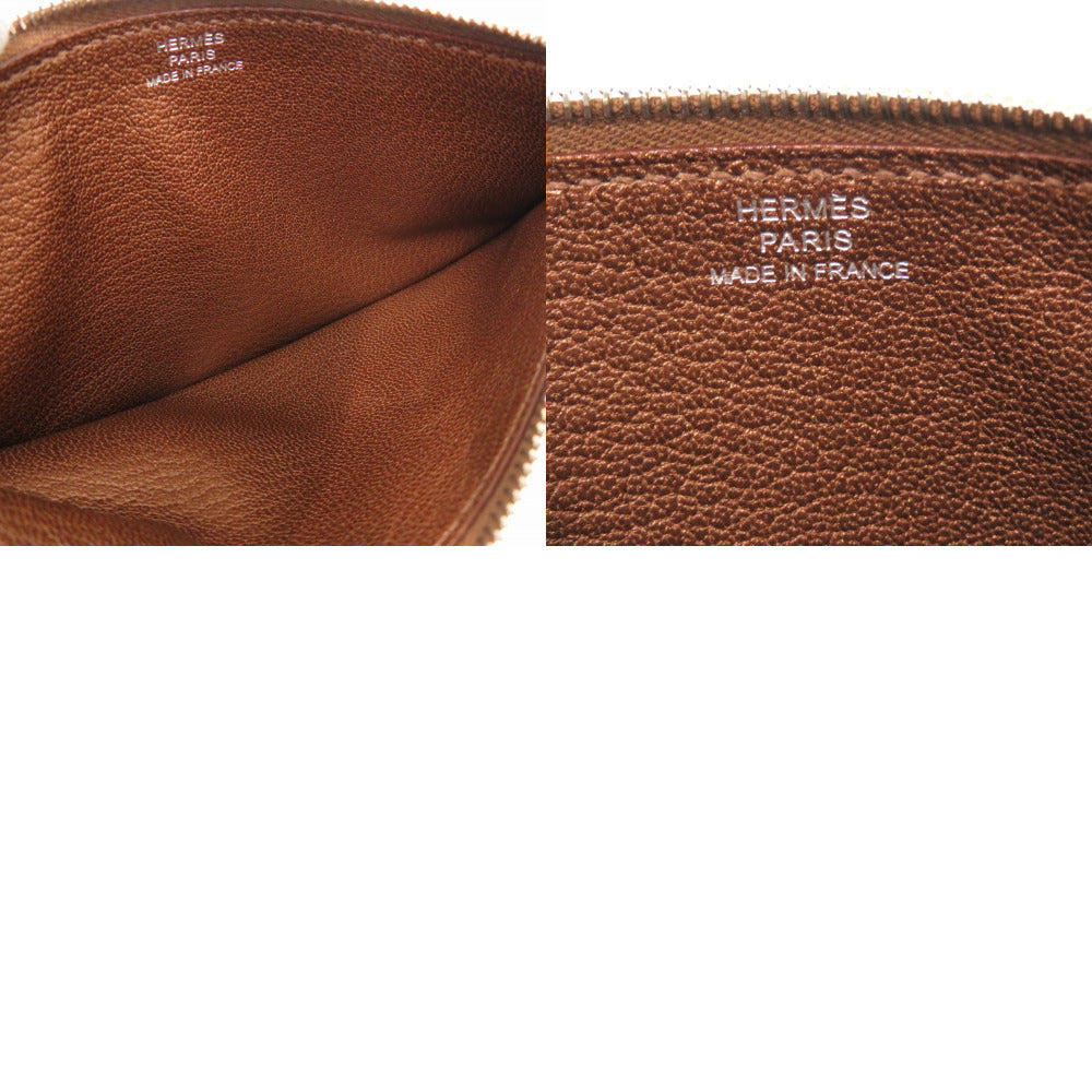 HERMES Long Wallet Purse Shave bronze Dogon GM Midosuji Limited Women Used