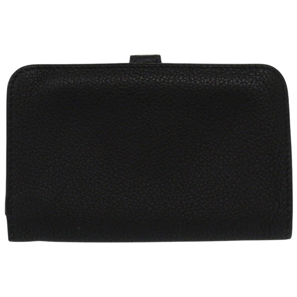 HERMES Card Case Togo black Dogon