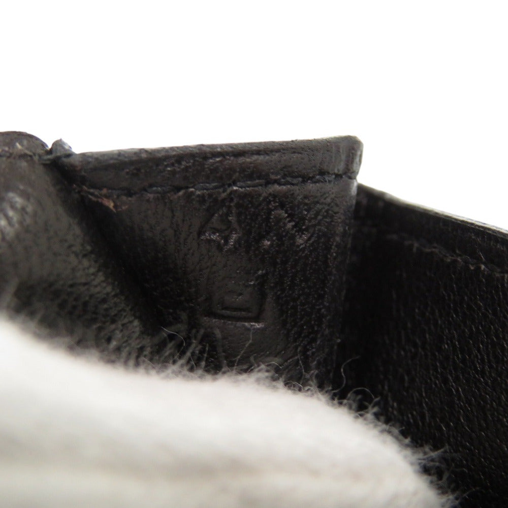 HERMES Card Case Togo black Dogon