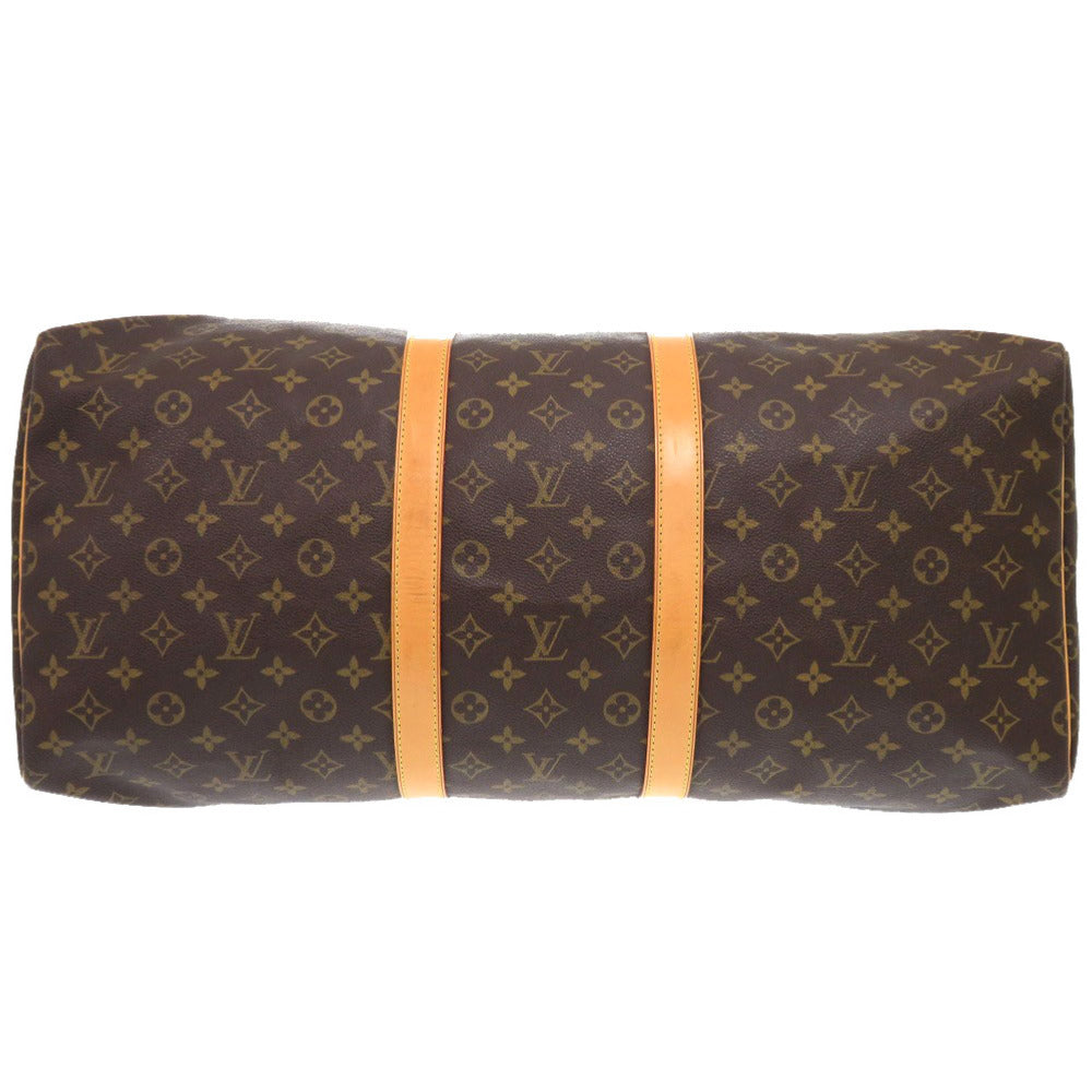 LOUIS VUITTON Boston Duffel bag M41424 Monogram canvas Brown Monogram Keepall 55 mens Used