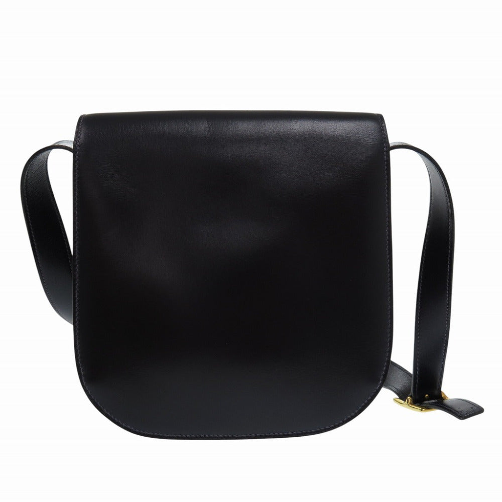 HERMES Shoulder Bag Box scarf black vintage Shoulder Bag