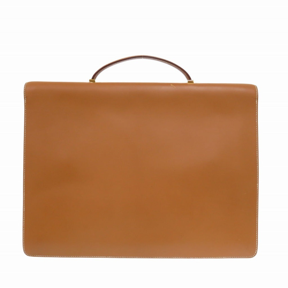 HERMES Briefcase Vaux Chamonix natural vintage Danube 38