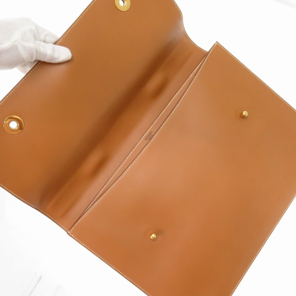 HERMES Briefcase Vaux Chamonix natural vintage Danube 38