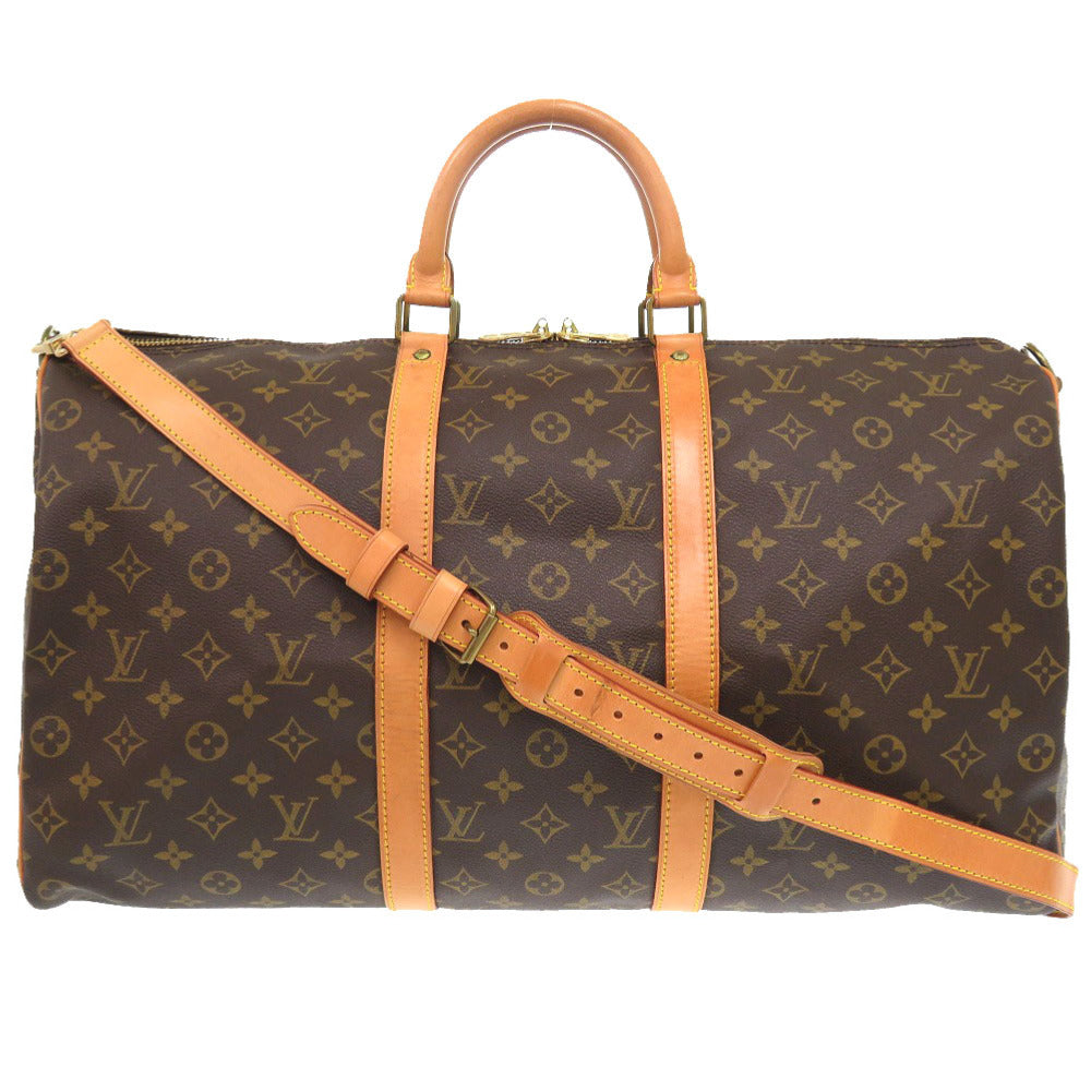 LOUIS VUITTON Boston Duffel bag M41416 Monogram canvas Brown Monogram Keepall bandouliere50