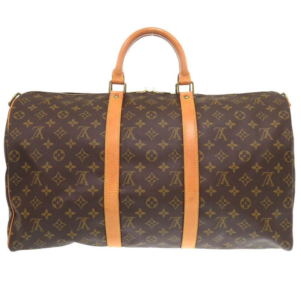 LOUIS VUITTON Boston Duffel bag M41416 Monogram canvas Brown Monogram Keepall bandouliere50