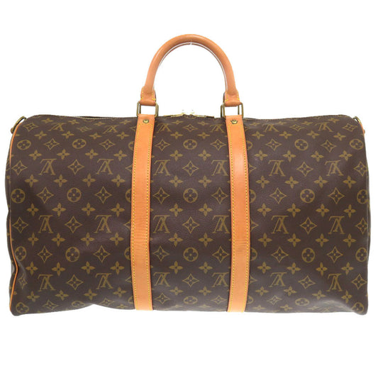 LOUIS VUITTON Boston Duffel bag M41416 Monogram canvas Brown Monogram Keepall bandouliere50