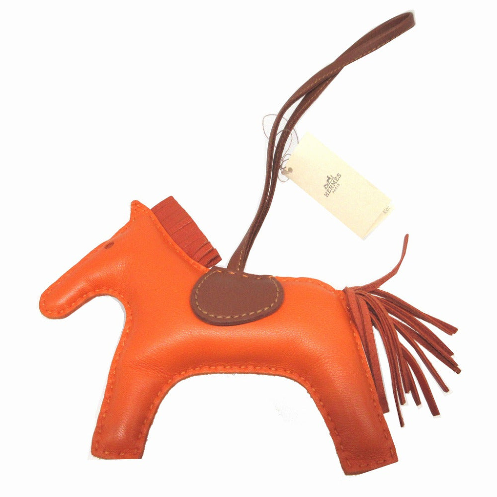 HERMES key ring Anemiro Orange Rodeo Charm MM