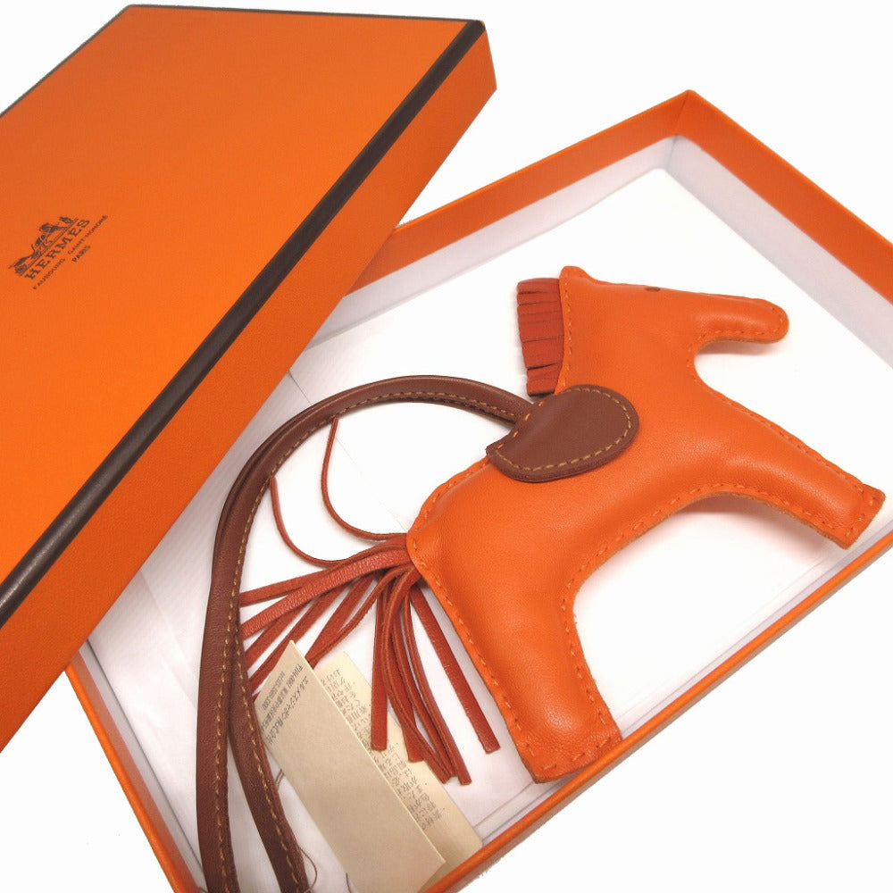 HERMES key ring Anemiro Orange Rodeo Charm MM