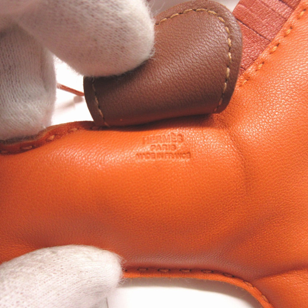 HERMES key ring Anemiro Orange Rodeo Charm MM