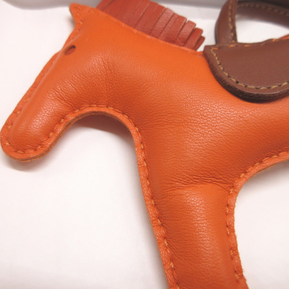 HERMES key ring Anemiro Orange Rodeo Charm MM