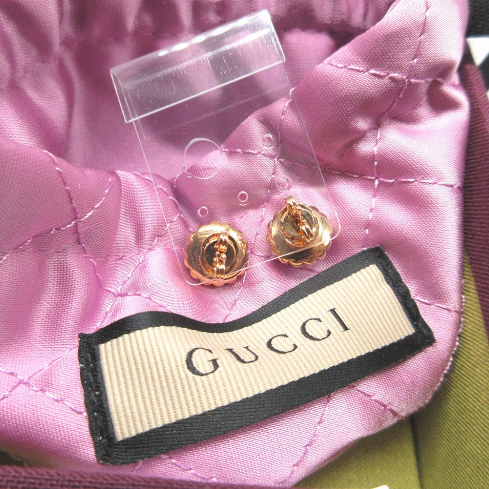 GUCCI Pierce Metal, Faux Pearl Pink gold GG Marmont