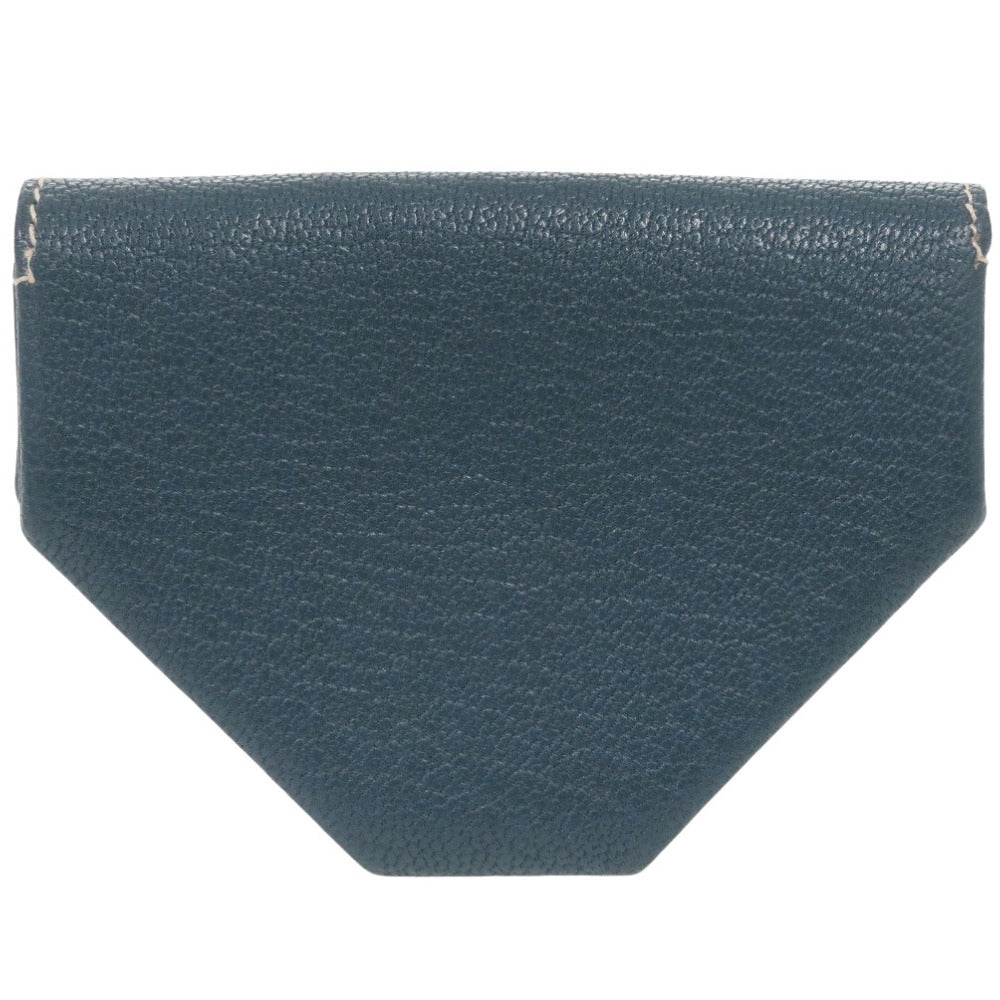 HERMES Coin case Shave blue Le Van Cator Women Used