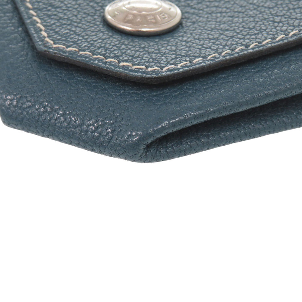 HERMES Coin case Shave blue Le Van Cator Women Used