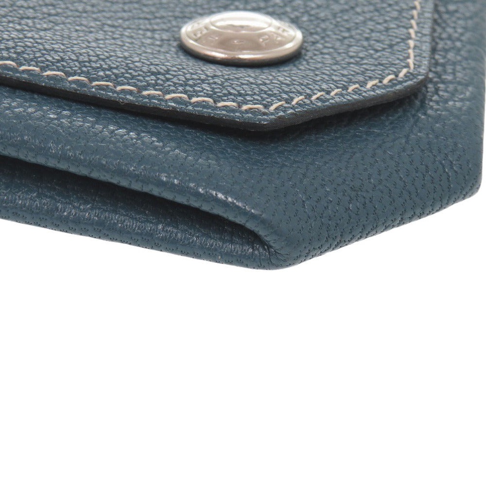 HERMES Coin case Shave blue Le Van Cator Women Used