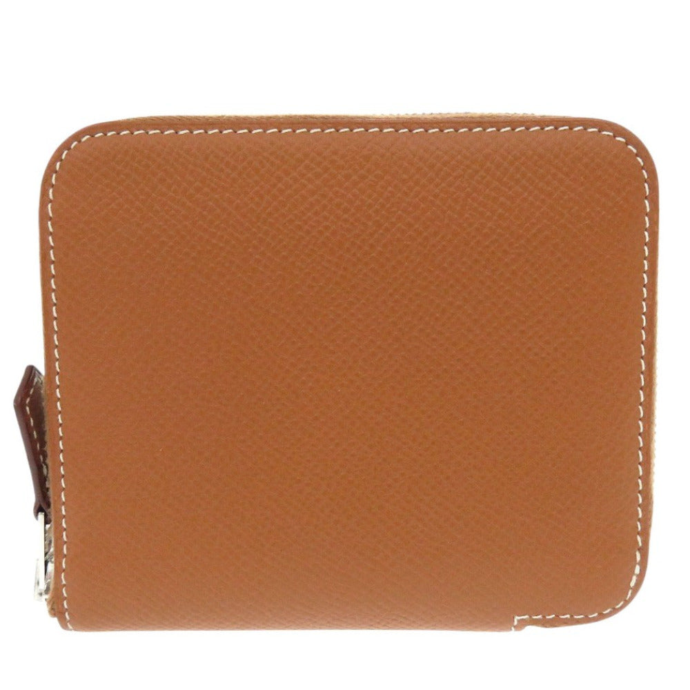 HERMES Coin case Epsom gold Azap silk in compact