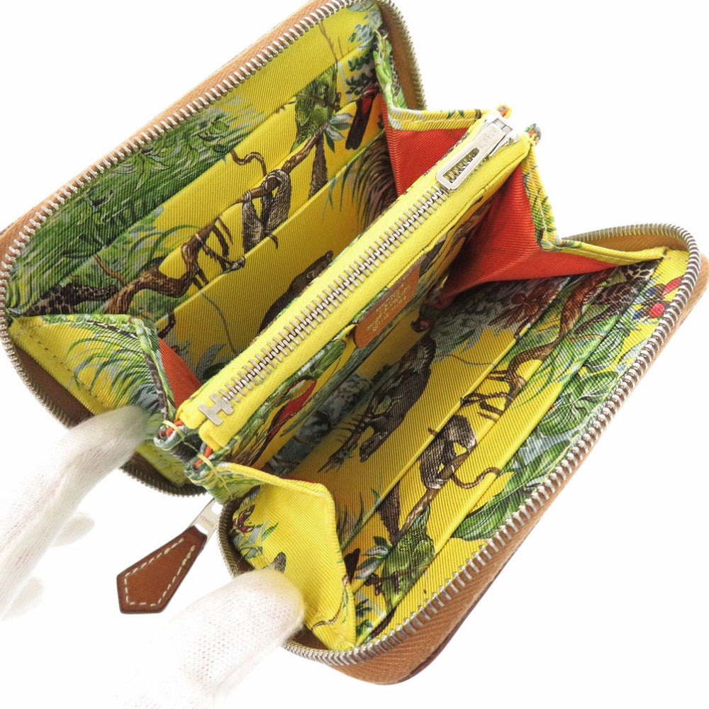 HERMES Coin case Epsom gold Azap silk in compact