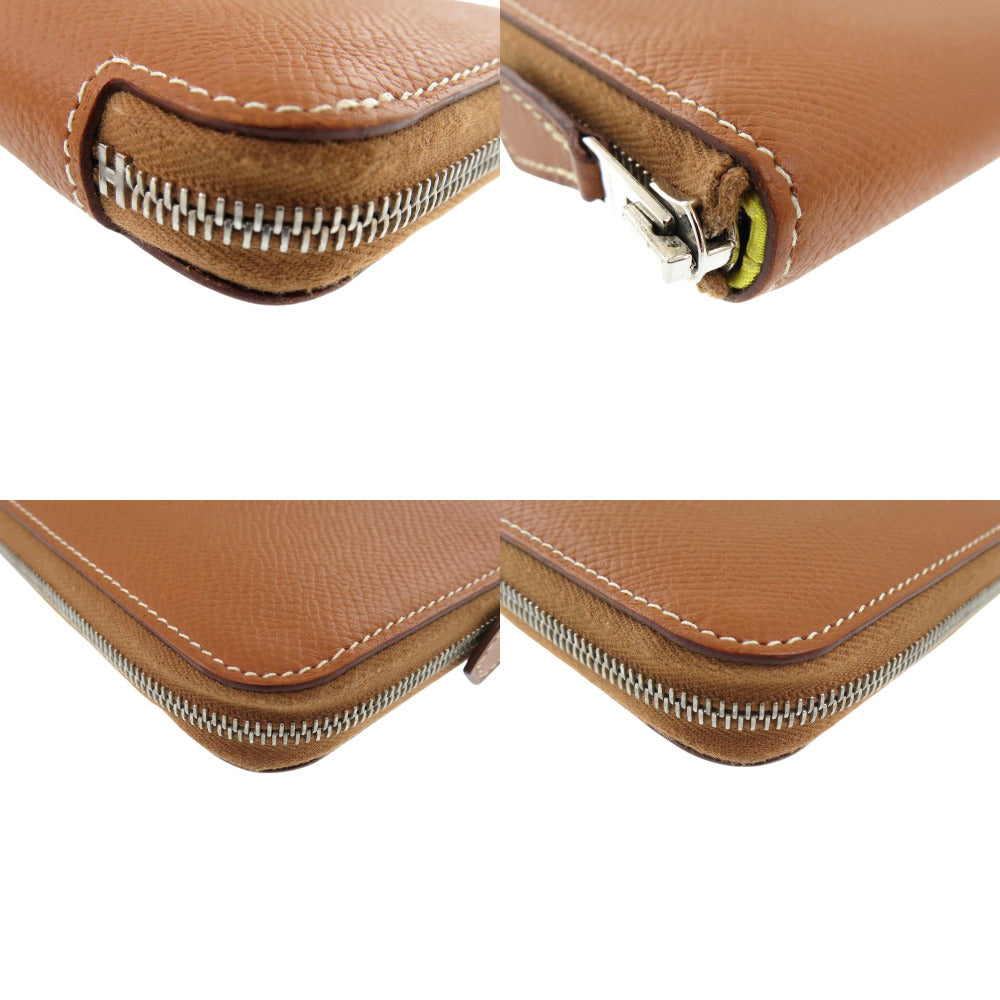 HERMES Coin case Epsom gold Azap silk in compact