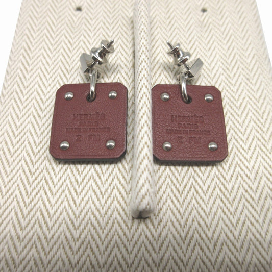 HERMES Pierce Leather, Metal Brown Asdukour
