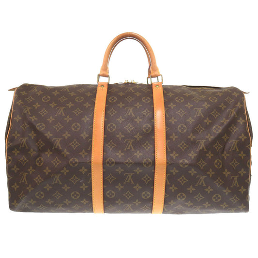 LOUIS VUITTON Boston Duffel bag M41424 Monogram canvas Brown Monogram Keepall 55