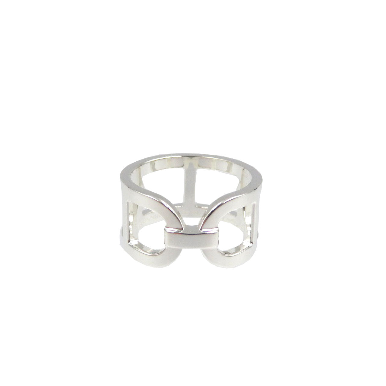 HERMES Ring Silver925 Silver Ever Chaine Dunkling 55