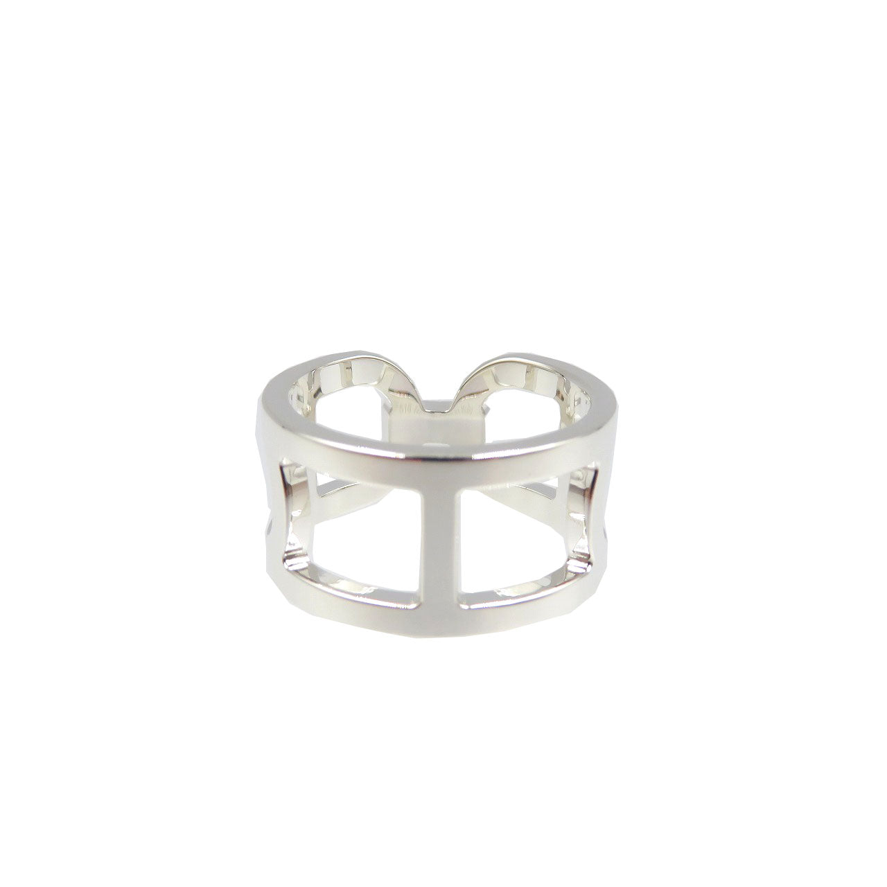 HERMES Ring Silver925 Silver Ever Chaine Dunkling 55