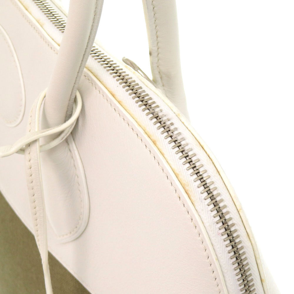 HERMES Handbag Toile Gibessière, Vaux Swift khaki Bored 37