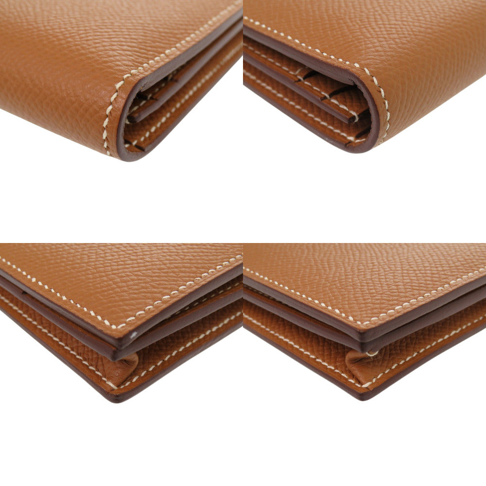 HERMES Long Wallet Purse Epsom gold Beansufla