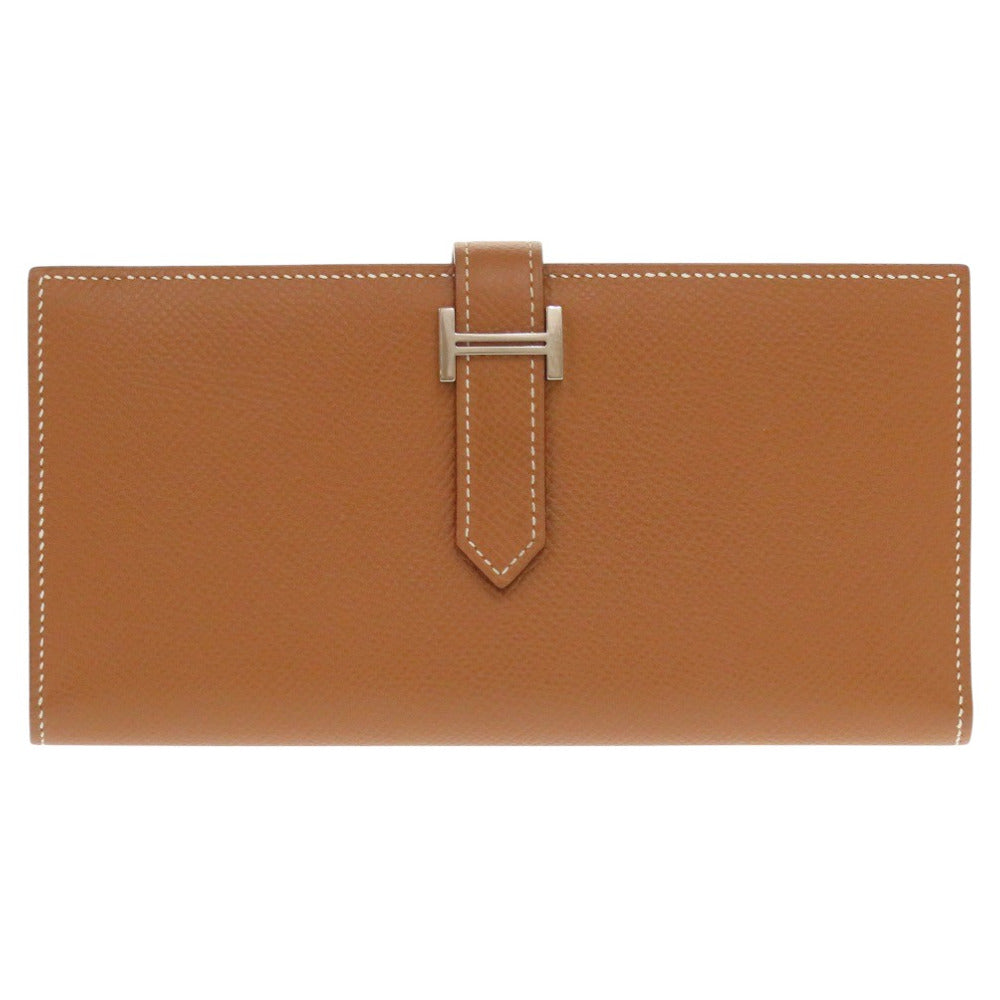 HERMES Long Wallet Purse Epsom gold Beansufla