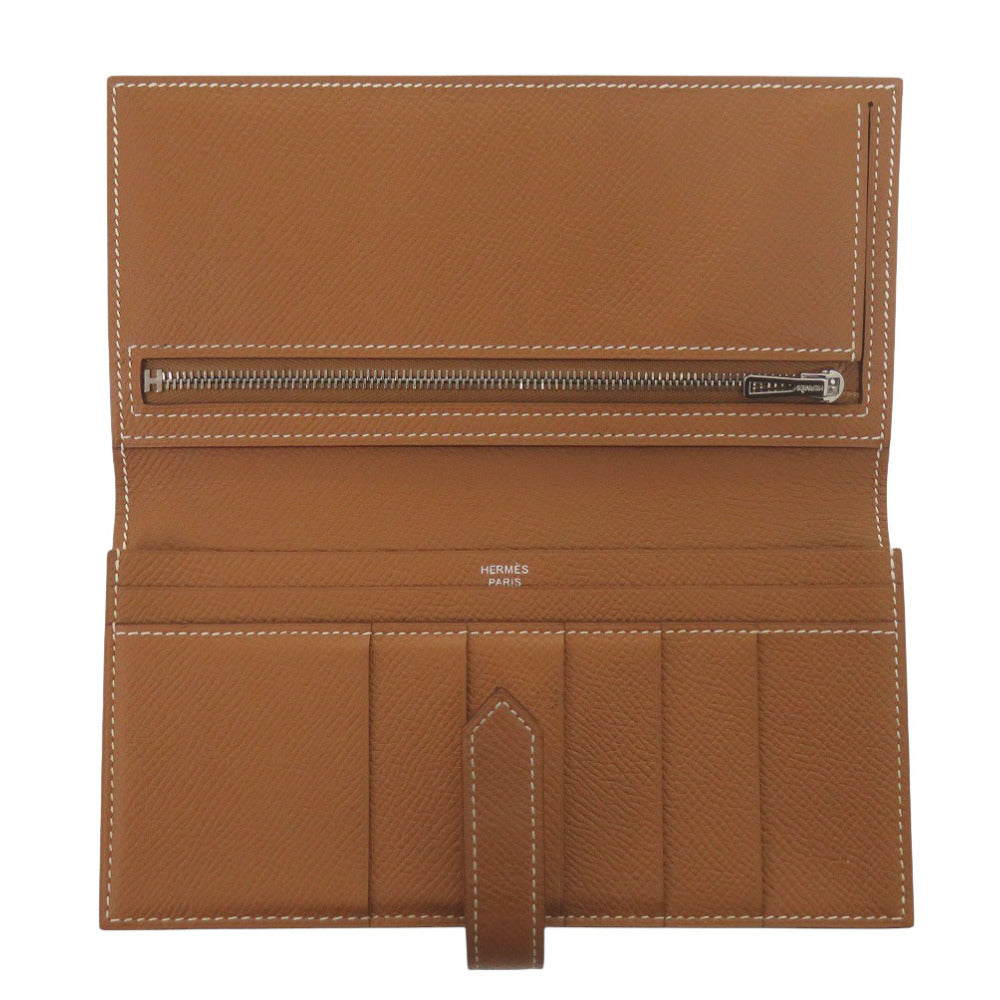 HERMES Long Wallet Purse Epsom gold Beansufla
