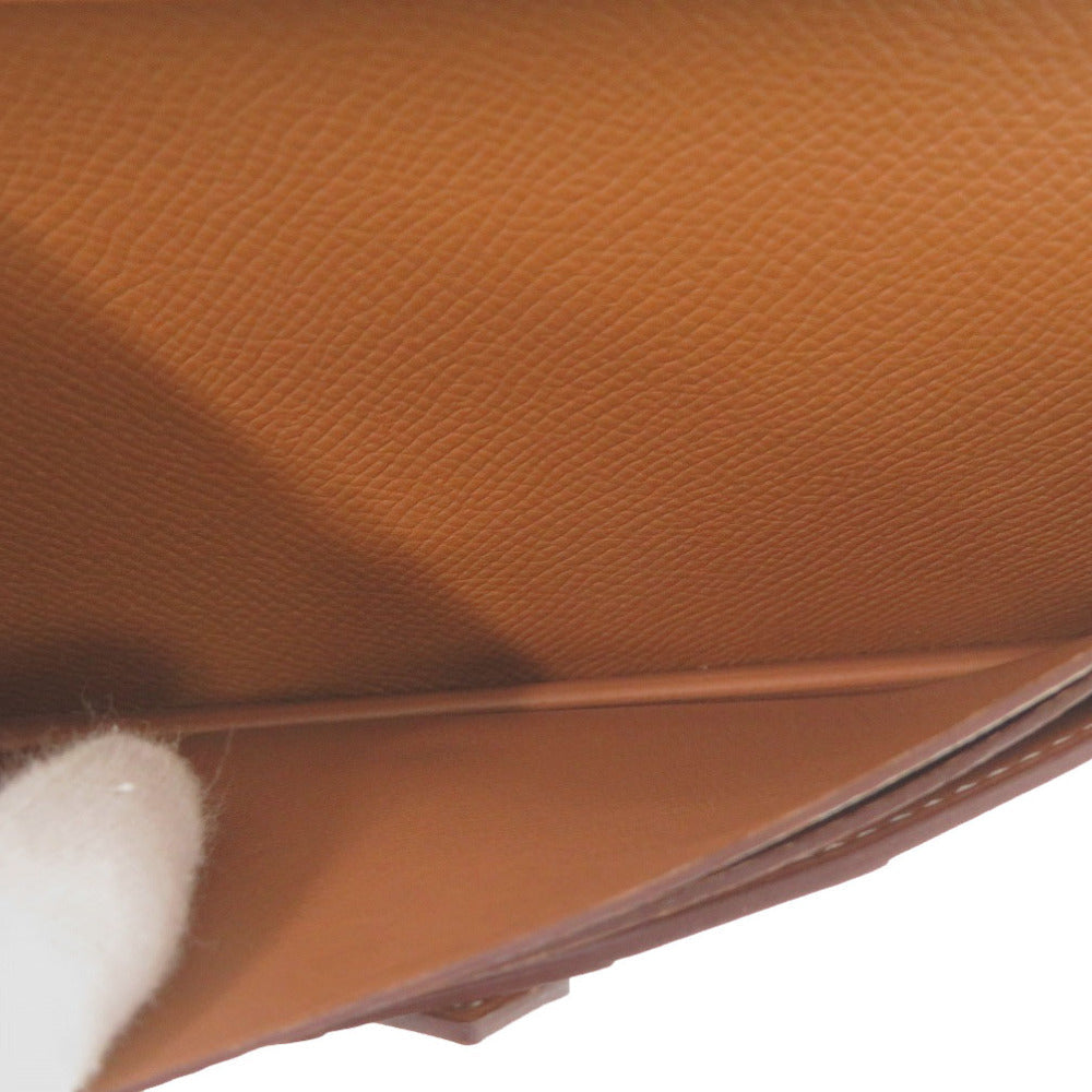 HERMES Long Wallet Purse Epsom gold Beansufla