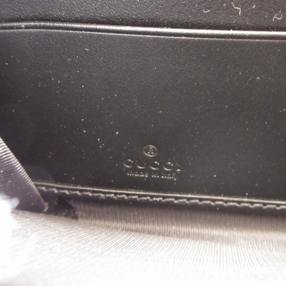 GUCCI Long Wallet Purse 625558 GG canvas black Double G