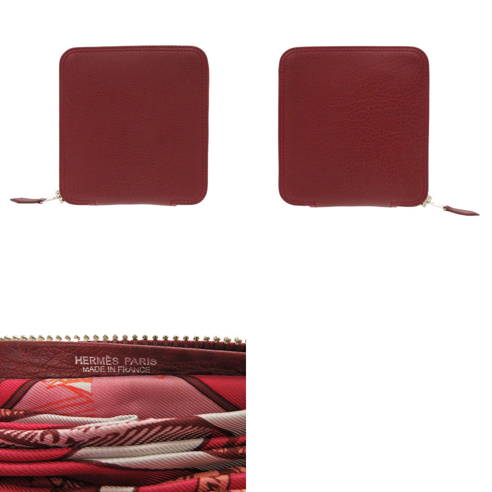 HERMES Tote Bag Buffl Rouge ash Silky Pop JEU DES OMNIBUS ET DAMES BLANCHES Omnibus Game and White Lady
