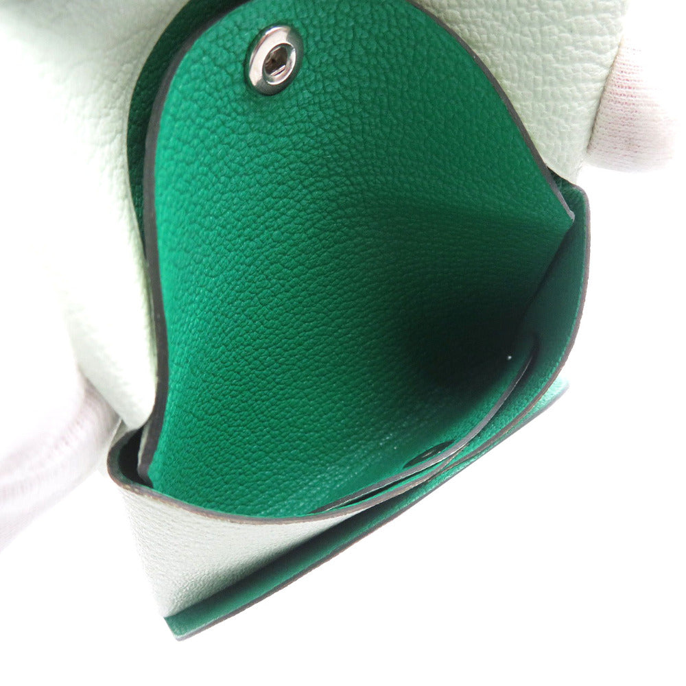 HERMES Card Case Shave Veil Fizz Calvi Duo Verso
