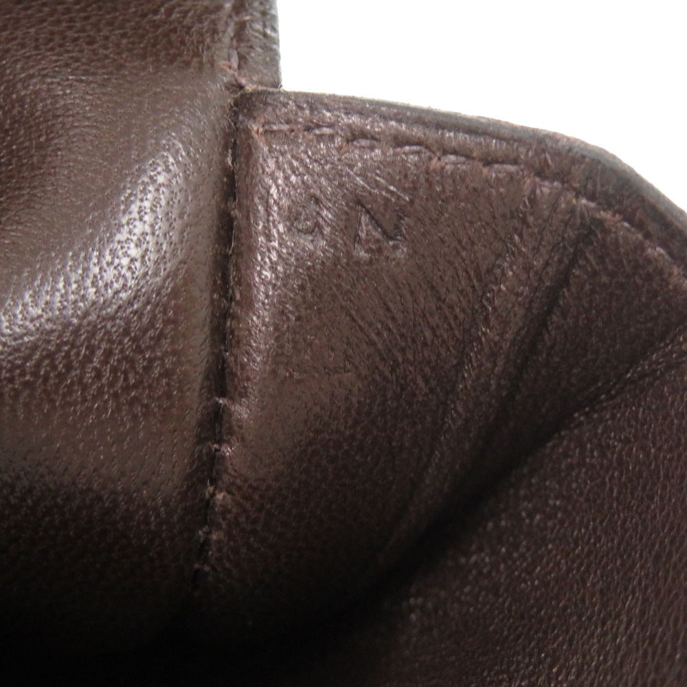 HERMES Card Case Taurillon Clemence Chocolat Dogon