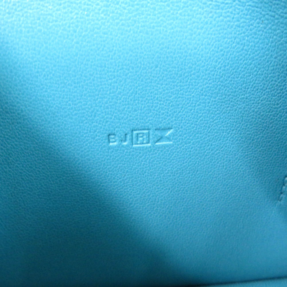 HERMES Long Wallet Purse Vaux Swift Blue gene Dogon GM
