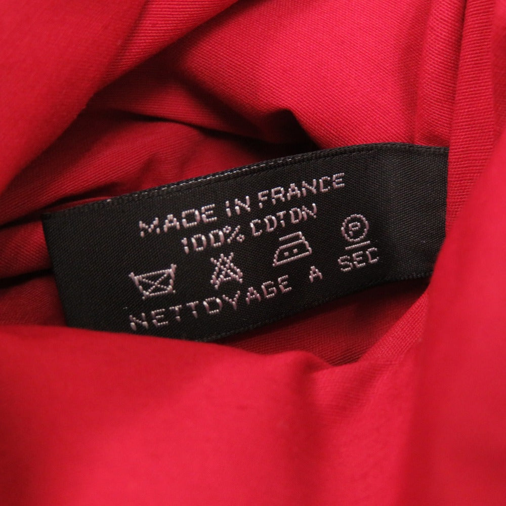 HERMES Pouch canvas Red Bored pouch 20