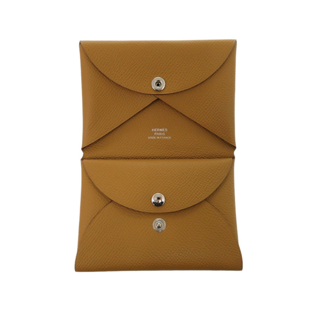 HERMES Coin case Epsom Sesame Calvi duo