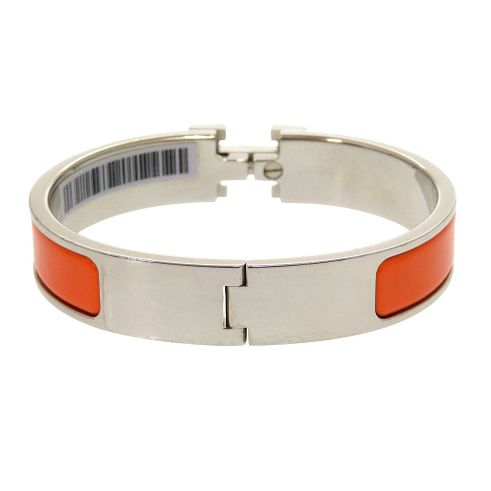 HERMES Bangle metal Orange Click crack PM Women Used