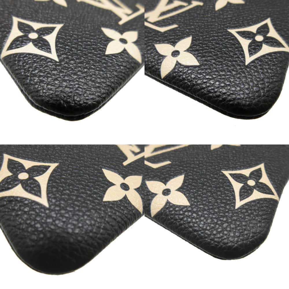 LOUIS VUITTON Coin case M80885 Monogram Ann Platt Noir Monogram Unplant Pochette Cre