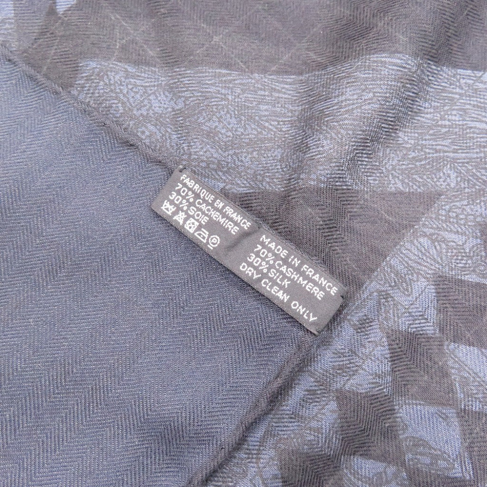 HERMES Stall Cashmere, Silk, 70% Cashmere/30% Silk Gradation Carre140 Steeplepost